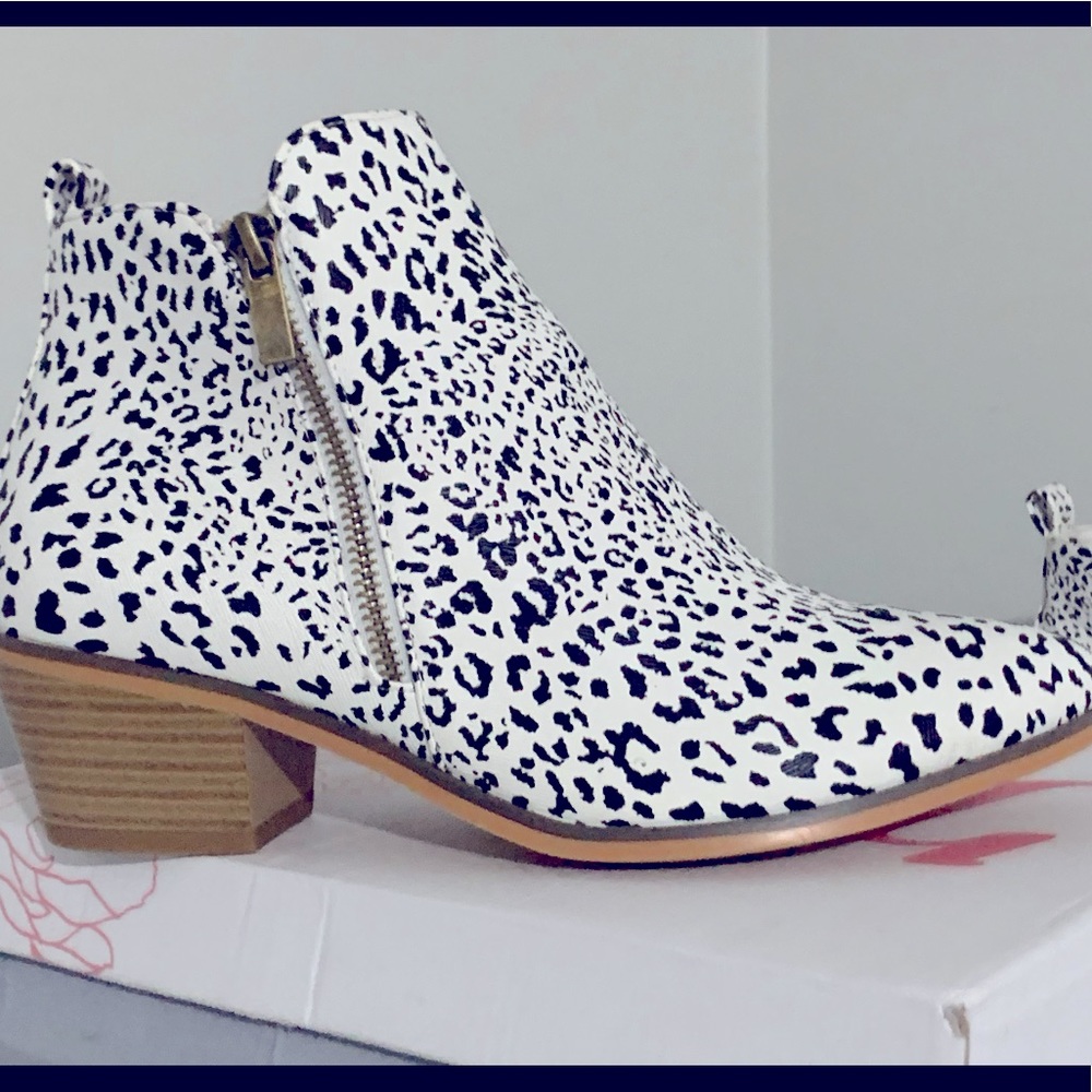 Animal Print Booties